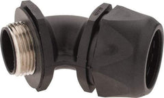 Murrplastik - 1" Trade, Nylon Compression Angled Liquidtight Conduit Connector - Noninsulated - Americas Industrial Supply