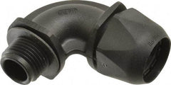 Murrplastik - 3/8" Trade, Nylon Compression Angled Liquidtight Conduit Connector - Noninsulated - Americas Industrial Supply