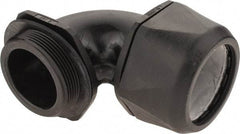 Murrplastik - 2" Trade, Nylon Compression Angled Liquidtight Conduit Connector - Noninsulated - Americas Industrial Supply