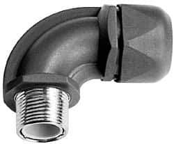 Murrplastik - 3/8" Trade, Nylon Compression Angled Liquidtight Conduit Connector - Noninsulated - Americas Industrial Supply