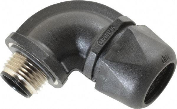 Murrplastik - 1/2" Trade, Nylon Compression Angled Liquidtight Conduit Connector - Noninsulated - Americas Industrial Supply