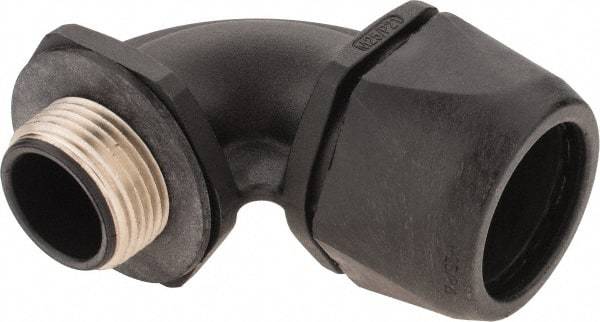 Murrplastik - 3/4" Trade, Nylon Compression Angled Liquidtight Conduit Connector - Noninsulated - Americas Industrial Supply