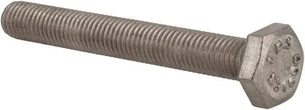 Value Collection - 1/4-28 UNF, 2" Length Under Head Hex Head Cap Screw - Fully Threaded, Grade 316 Stainless Steel, Uncoated, 7/16" Hex - Americas Industrial Supply