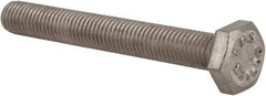 Value Collection - 1/4-28 UNF, 2" Length Under Head Hex Head Cap Screw - Fully Threaded, Grade 316 Stainless Steel, Uncoated, 7/16" Hex - Americas Industrial Supply
