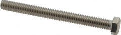 Value Collection - 3/8-16 UNC, 4" Length Under Head Hex Head Cap Screw - Fully Threaded, Grade 316 Stainless Steel, Uncoated, 9/16" Hex - Americas Industrial Supply