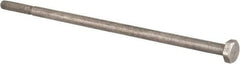 Value Collection - 1/4-20 UNC, 6-1/2" Length Under Head Hex Head Cap Screw - Partially Threaded, Grade 18-8 Stainless Steel, Uncoated, 7/16" Hex - Americas Industrial Supply