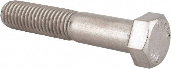 Value Collection - 9/16-12 UNC, 3" Length Under Head Hex Head Cap Screw - Partially Threaded, Grade 18-8 Stainless Steel, Uncoated, 13/16" Hex - Americas Industrial Supply