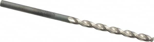 Guhring - #36 130° High Speed Steel Jobber Drill - Bright Finish, Right Hand Cut, Parabolic Flute, Straight Shank, 2-13/32" OAL, Standard Point - Americas Industrial Supply