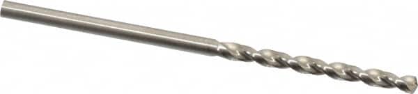 Guhring - #43 130° High Speed Steel Jobber Drill - Bright Finish, Right Hand Cut, Parabolic Flute, Straight Shank, 2-3/32" OAL, Standard Point - Americas Industrial Supply
