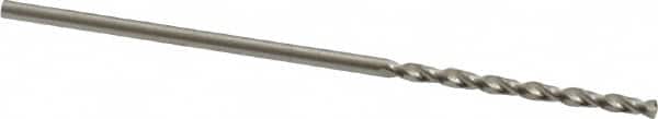 Guhring - #58 130° High Speed Steel Jobber Drill - Bright Finish, Right Hand Cut, Parabolic Flute, Straight Shank, 1-7/16" OAL, Standard Point - Americas Industrial Supply