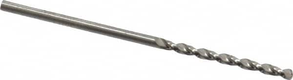 Guhring - 1/16" 130° High Speed Steel Jobber Drill - Bright Finish, Right Hand Cut, Parabolic Flute, Straight Shank, 1-11/16" OAL, Standard Point - Americas Industrial Supply