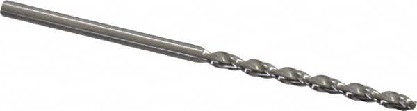 Guhring - 5/64" 130° High Speed Steel Jobber Drill - Bright Finish, Right Hand Cut, Parabolic Flute, Straight Shank, 1-15/16" OAL, Standard Point - Americas Industrial Supply