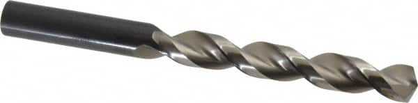 Guhring - 33/64" 130° High Speed Steel Jobber Drill - Bright Finish, Right Hand Cut, Parabolic Flute, Straight Shank, 5-15/16" OAL, Standard Point - Americas Industrial Supply