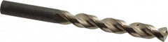 Guhring - 37/64" 130° High Speed Steel Jobber Drill - Bright Finish, Right Hand Cut, Parabolic Flute, Straight Shank, 6-5/8" OAL, Standard Point - Americas Industrial Supply