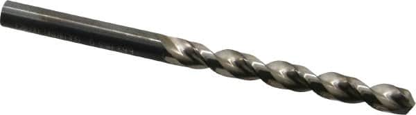 Guhring - Letter G 130° High Speed Steel Jobber Drill - Bright Finish, Right Hand Cut, Parabolic Flute, Straight Shank, 3-31/32" OAL, Standard Point - Americas Industrial Supply