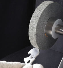 Standard Abrasives - 8" Diam, 3" Center Hole, Fine Grade, Silicon Carbide Deburring Wheel - Americas Industrial Supply