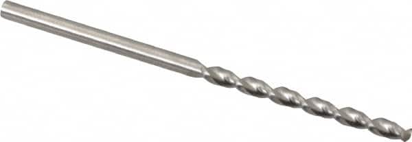 Guhring - 2.1mm 130° High Speed Steel Jobber Drill - Bright Finish, Right Hand Cut, Parabolic Flute, Straight Shank, 1-59/64" OAL, Standard Point - Americas Industrial Supply
