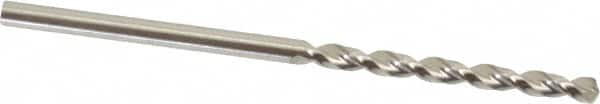 Guhring - 2.35mm 130° High Speed Steel Jobber Drill - Bright Finish, Right Hand Cut, Parabolic Flute, Straight Shank, 2-3/32" OAL, Standard Point - Americas Industrial Supply