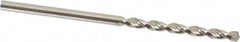 Guhring - 2.35mm 130° High Speed Steel Jobber Drill - Bright Finish, Right Hand Cut, Parabolic Flute, Straight Shank, 2-3/32" OAL, Standard Point - Americas Industrial Supply