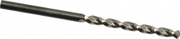Guhring - 3.25mm 130° High Speed Steel Jobber Drill - Bright Finish, Right Hand Cut, Parabolic Flute, Straight Shank, 2-9/16" OAL, Standard Point - Americas Industrial Supply
