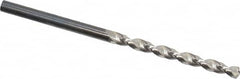 Guhring - 3.4mm 130° High Speed Steel Jobber Drill - Bright Finish, Right Hand Cut, Parabolic Flute, Straight Shank, 2-3/4" OAL, Standard Point - Americas Industrial Supply