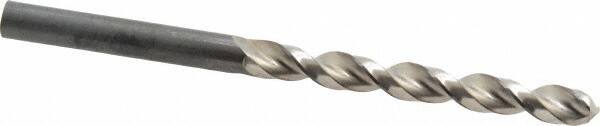 Guhring - 6mm 130° High Speed Steel Jobber Drill - Bright Finish, Right Hand Cut, Parabolic Flute, Straight Shank, 93mm OAL, Standard Point - Americas Industrial Supply