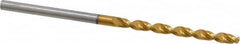 Guhring - #40 130° High Speed Steel Jobber Drill - TiN Finish, Right Hand Cut, Parabolic Flute, Straight Shank, 2-1/4" OAL, Standard Point - Americas Industrial Supply
