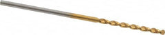 Guhring - #56 130° High Speed Steel Jobber Drill - TiN Finish, Right Hand Cut, Parabolic Flute, Straight Shank, 1-7/16" OAL, Standard Point - Americas Industrial Supply