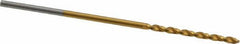 Guhring - #58 130° High Speed Steel Jobber Drill - TiN Finish, Right Hand Cut, Parabolic Flute, Straight Shank, 1-7/16" OAL, Standard Point - Americas Industrial Supply