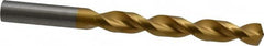 Guhring - 17/32" 130° High Speed Steel Jobber Drill - TiN Finish, Right Hand Cut, Parabolic Flute, Straight Shank, 6-5/16" OAL, Standard Point - Americas Industrial Supply