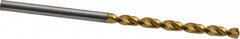 Guhring - 7/64" 130° Cobalt Jobber Drill - TiN Finish, Right Hand Cut, Parabolic Flute, Straight Shank, 2-13/32" OAL, Standard Point - Americas Industrial Supply