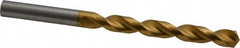 Guhring - 3/8" 130° Cobalt Jobber Drill - TiN Finish, Right Hand Cut, Parabolic Flute, Straight Shank, 133mm OAL, Standard Point - Americas Industrial Supply