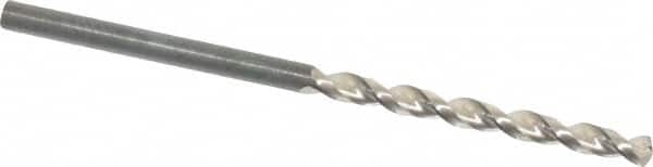 Guhring - #34 130° Cobalt Jobber Drill - Bright Finish, Right Hand Cut, Parabolic Flute, Straight Shank, 2-13/32" OAL, Standard Point - Americas Industrial Supply