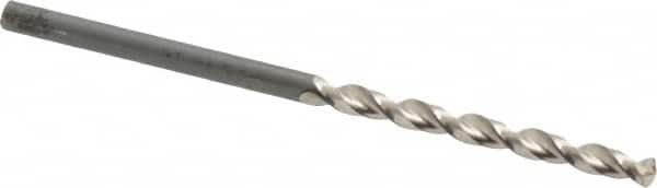 Guhring - 7/64" 130° Cobalt Jobber Drill - Bright Finish, Right Hand Cut, Parabolic Flute, Straight Shank, 2-13/32" OAL, Standard Point - Americas Industrial Supply