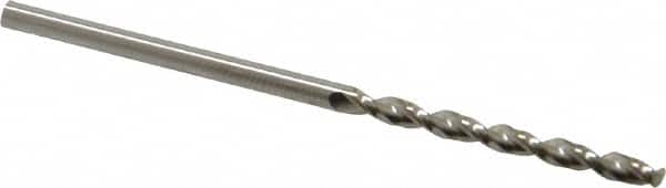 Guhring - 2.25mm 130° Cobalt Jobber Drill - Bright Finish, Right Hand Cut, Parabolic Flute, Straight Shank, 2-3/32" OAL, Standard Point - Americas Industrial Supply