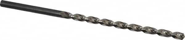 Taper Length Drill Bit: 0.2010″ Dia, 130 ° Bright/Uncoated, RH Cut, Parabolic Flute, Cylindrical Shank, Series 535