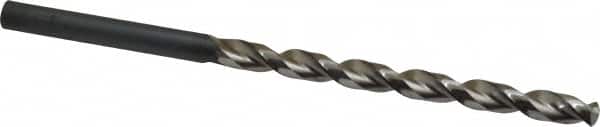 Guhring - 11/32", 130° Point, Parabolic Flute, Cobalt Taper Length Drill Bit - Bright Finish, 4-17/32" Flute Length, 6-7/8" OAL, Series 336 - Americas Industrial Supply
