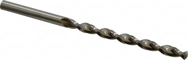 Guhring - 23/64", 130° Point, Parabolic Flute, High Speed Steel Taper Length Drill Bit - Bright Finish, 4-17/32" Flute Length, 6-7/8" OAL, Series 501 - Americas Industrial Supply