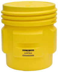 Eagle - 65 Gallon Closure Capacity, Screw On Closure, Yellow Overpack - 30 Gallon Container, Polyethylene, 660 Lb. Capacity, UN 1H2/X300/S Listing - Americas Industrial Supply