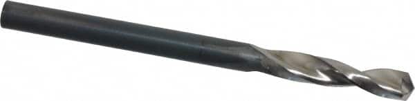 Guhring - #25 130° Parabolic Flute High Speed Steel Screw Machine Drill Bit - Bright Finish, Right Hand Cut, 55/64" Flute Length, 2-11/64" OAL, Standard Point, Straight Shank - Americas Industrial Supply