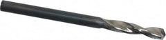 Guhring - #25 130° Parabolic Flute High Speed Steel Screw Machine Drill Bit - Bright Finish, Right Hand Cut, 55/64" Flute Length, 2-11/64" OAL, Standard Point, Straight Shank - Americas Industrial Supply