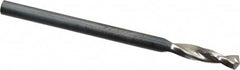 Guhring - #37 130° Parabolic Flute High Speed Steel Screw Machine Drill Bit - Bright Finish, Right Hand Cut, 9/16" Flute Length, 1-11/16" OAL, Standard Point, Straight Shank - Americas Industrial Supply