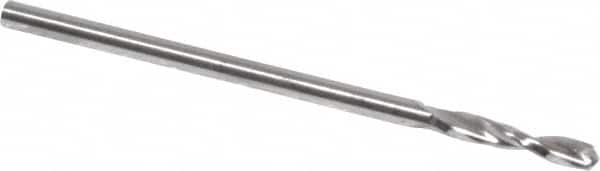 Guhring - 1/16" 130° Parabolic Flute High Speed Steel Screw Machine Drill Bit - Bright Finish, Right Hand Cut, 25/64" Flute Length, 1-11/32" OAL, Standard Point, Straight Shank - Americas Industrial Supply