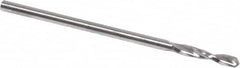 Guhring - 1/16" 130° Parabolic Flute High Speed Steel Screw Machine Drill Bit - Bright Finish, Right Hand Cut, 25/64" Flute Length, 1-11/32" OAL, Standard Point, Straight Shank - Americas Industrial Supply