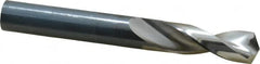 Guhring - 31/64" 130° Parabolic Flute High Speed Steel Screw Machine Drill Bit - Bright Finish, Right Hand Cut, 2" Flute Length, 4-1/32" OAL, Standard Point, Straight Shank - Americas Industrial Supply