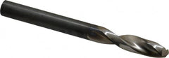 Guhring - 6.9mm 130° Parabolic Flute High Speed Steel Screw Machine Drill Bit - Bright Finish, Right Hand Cut, 1-11/32" Flute Length, 2-29/32" OAL, Standard Point, Straight Shank - Americas Industrial Supply