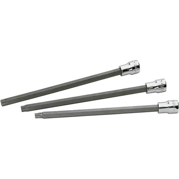 SK - 3 Piece 3/8" Drive Torx Bit Socket Set - T30 to T50 Torx - Americas Industrial Supply