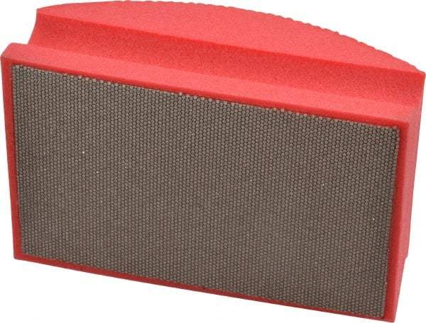 AMPLEX - Very Fine Grade, 200 Grit, Diamond Hand Pad - Red, 2-1/8" Wide x 3-1/2" Long x 1-1/2" Thick, Coated - Americas Industrial Supply