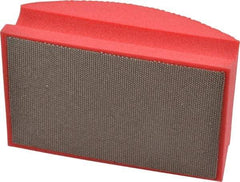 AMPLEX - Very Fine Grade, 200 Grit, Diamond Hand Pad - Red, 2-1/8" Wide x 3-1/2" Long x 1-1/2" Thick, Coated - Americas Industrial Supply