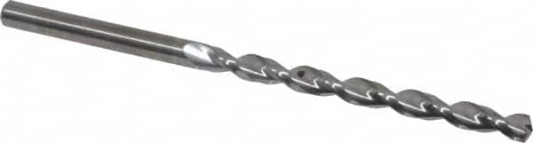 Guhring - #18 130° Solid Carbide Jobber Drill - Bright Finish, Right Hand Cut, Parabolic Flute, Straight Shank, 82.55mm OAL, Standard Point - Americas Industrial Supply